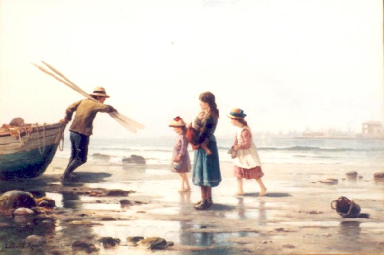Edward Moran Homecoming France oil painting art
